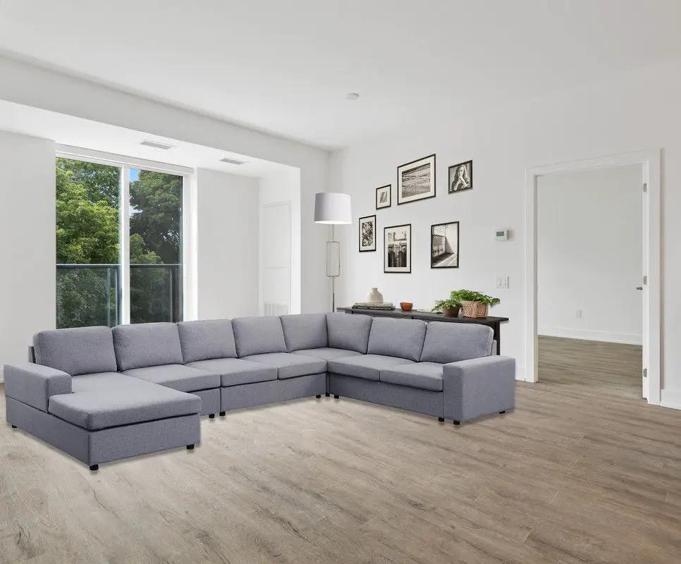 Hayden - 7 Seat Reversible Modular Sectional Sofa Chaise by Unique Piece Furniture