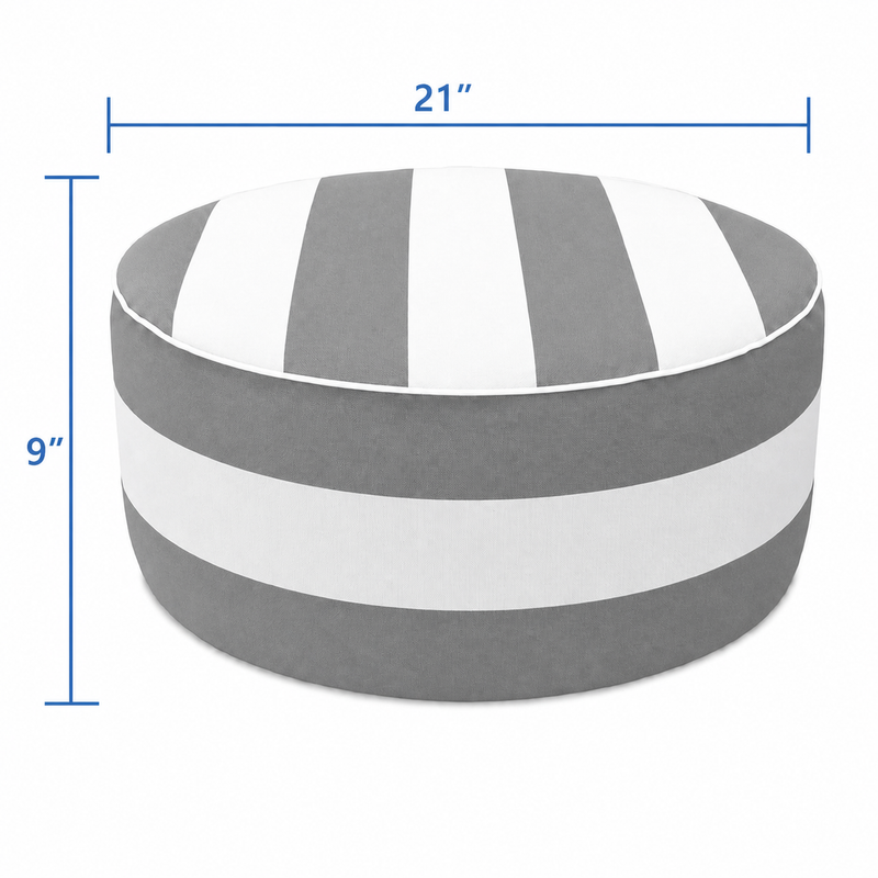 Outdoor Inflatable Ottoman 21"x21"x9" by HouseOfZazla