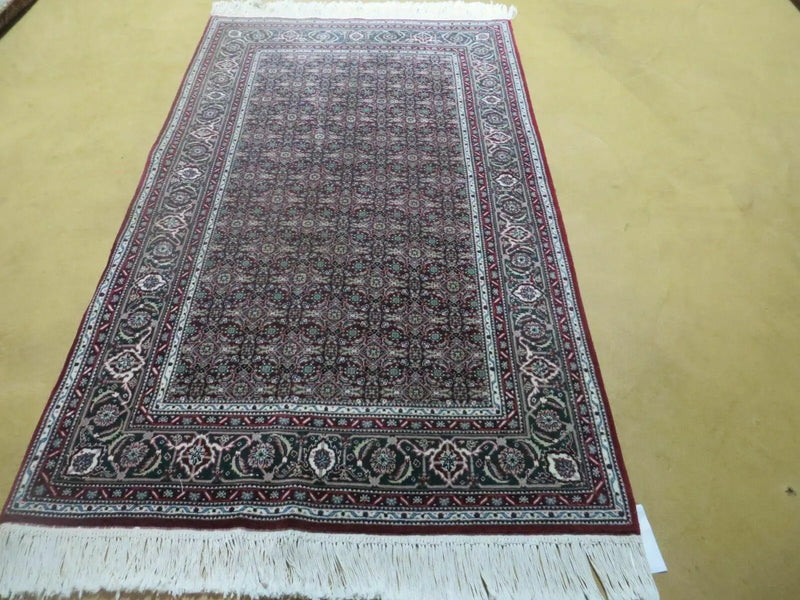 3' X 5' Vintage Fine Handmade Indian Amritsar Wool Silk Rug Nice by Jewel Rugs