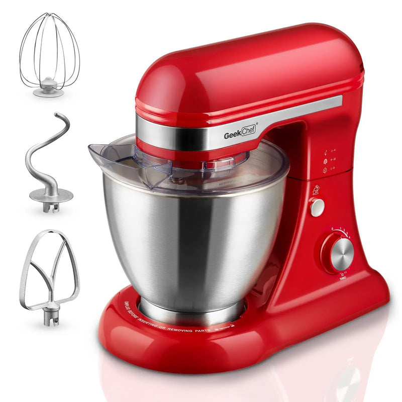 Geek Chef Electric Stand Mixer, 4.8QT, 12 Speeds Tilt-Head by HouseOfZazla