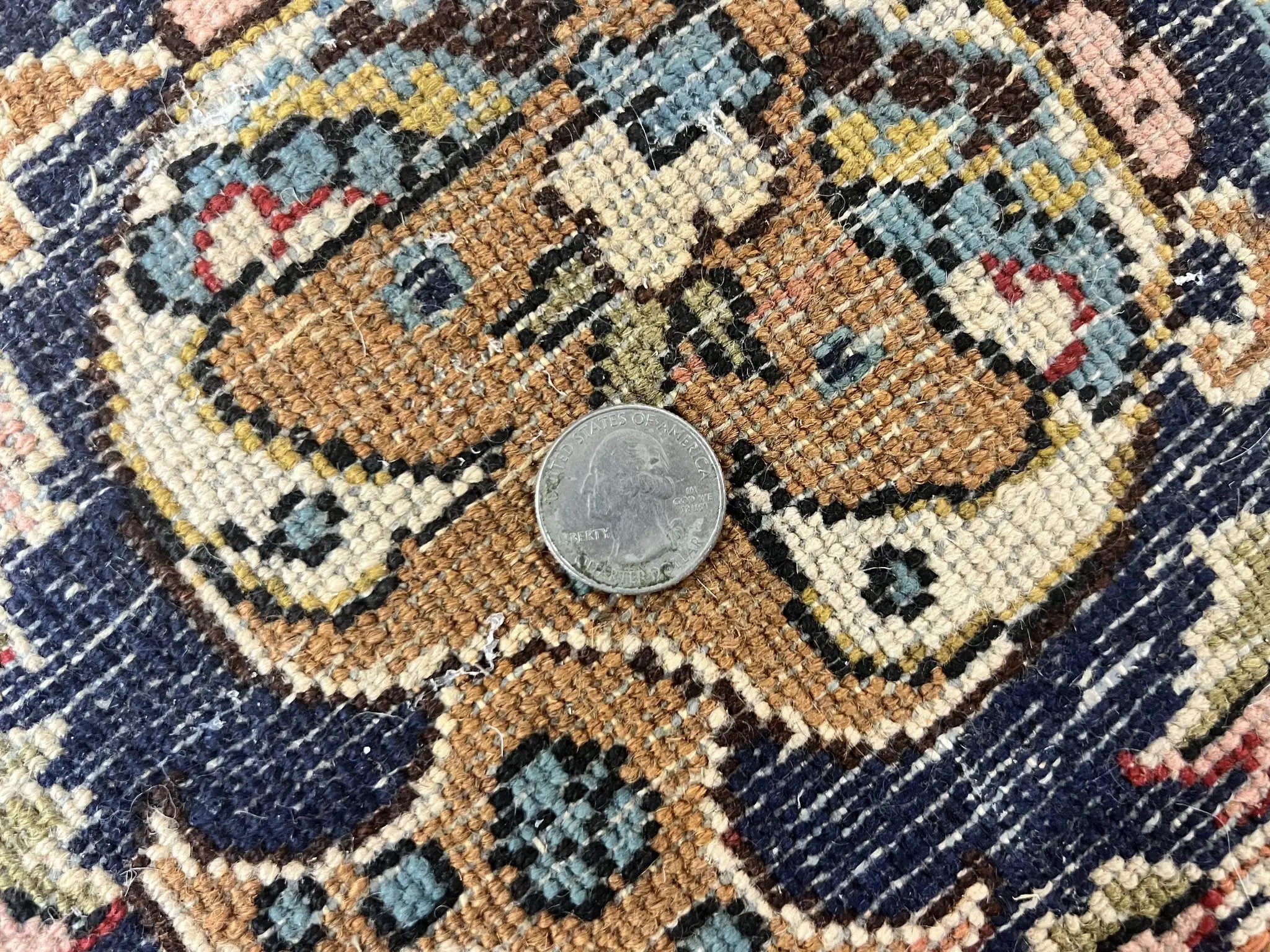 Wonderful Persian Qum Rug 10x14, Wool w/ Silk Highlights, Hand Knotted Semi Antique Vintage Carpet, Red, Floral, Fine Weave, Birds Deer Pictorials by Jewel Rugs