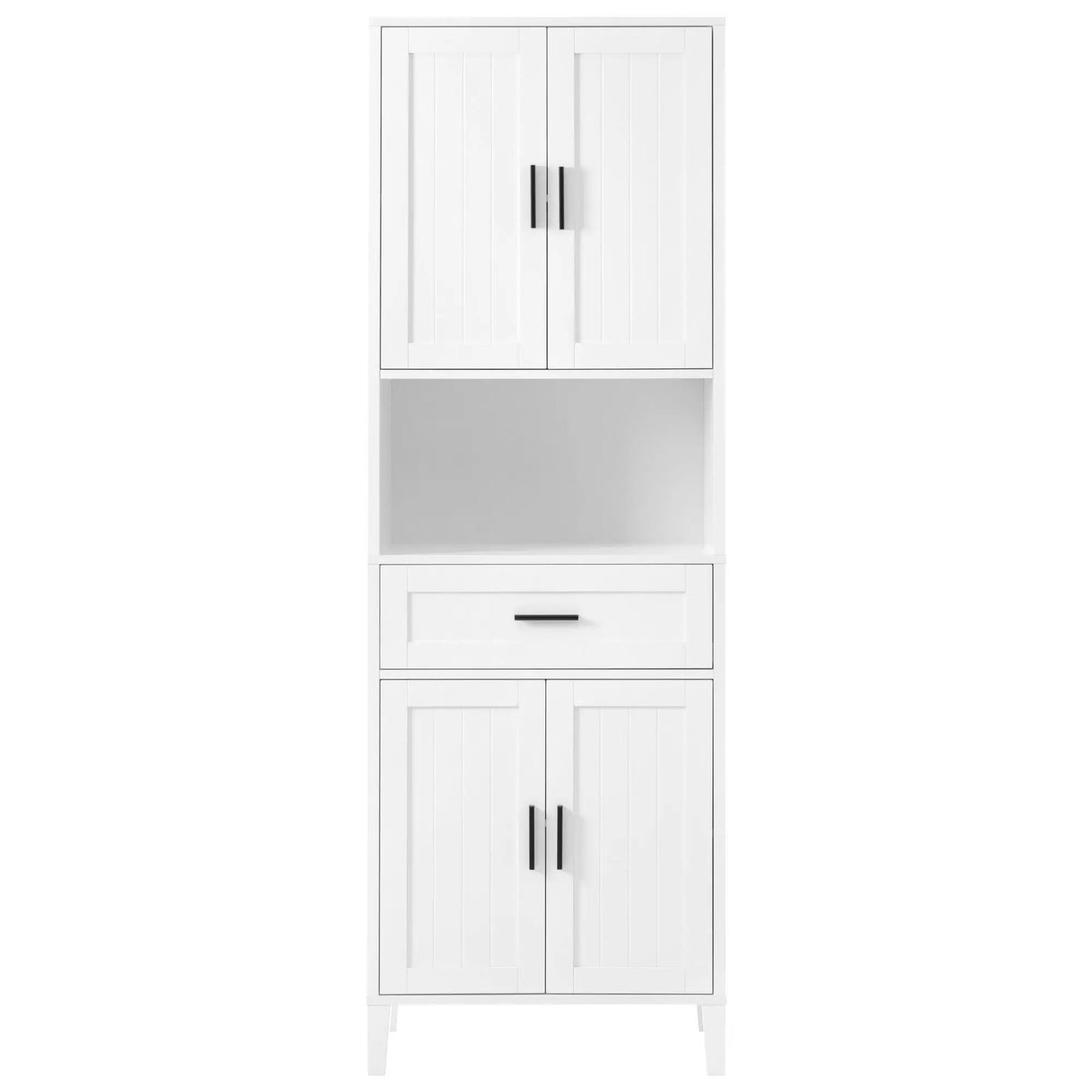 Freestanding Tall Bathroom Cabinet With Soft Close Doors And Adjustable Shelves by HouseOfZazla