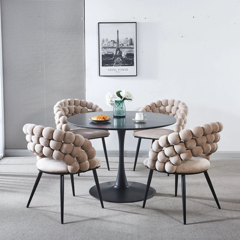 Modern Chair With Tube Legs, Soft Cushions And Comfortable Backrest by HouseOfZazla