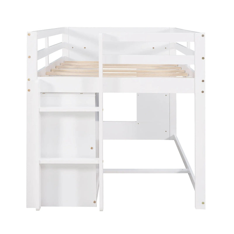 Loft Bed With Cabinet And Shelf by HouseOfZazla
