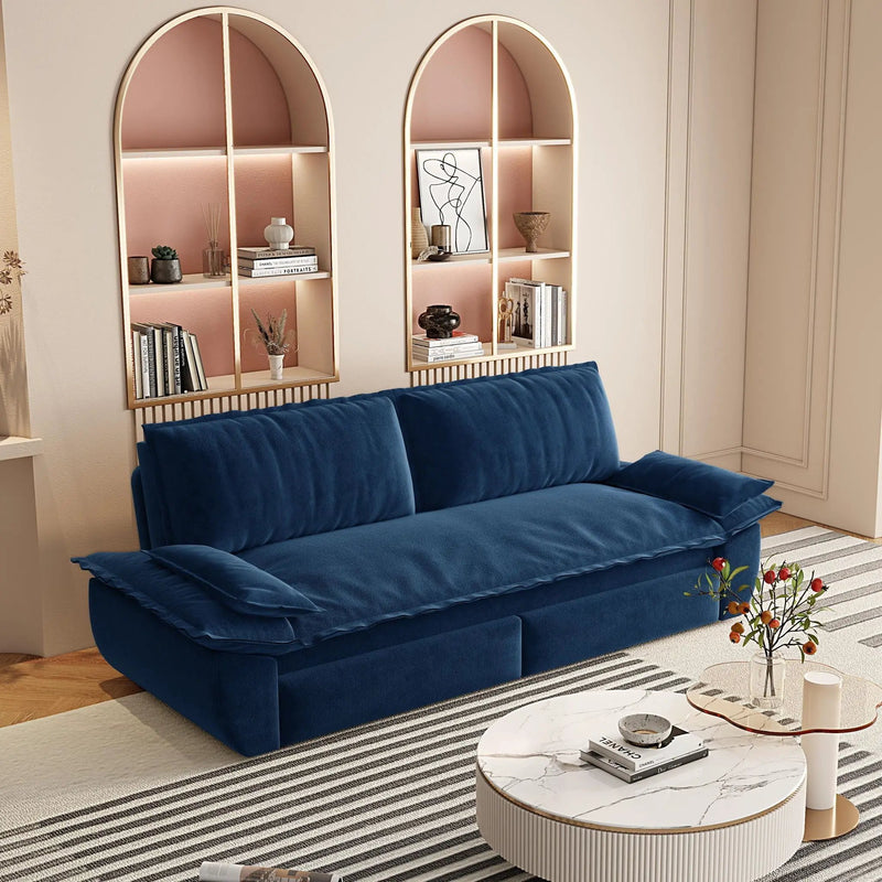 Pull Out 3-In-1 Convertible Sleeper Sofa by HouseOfZazla