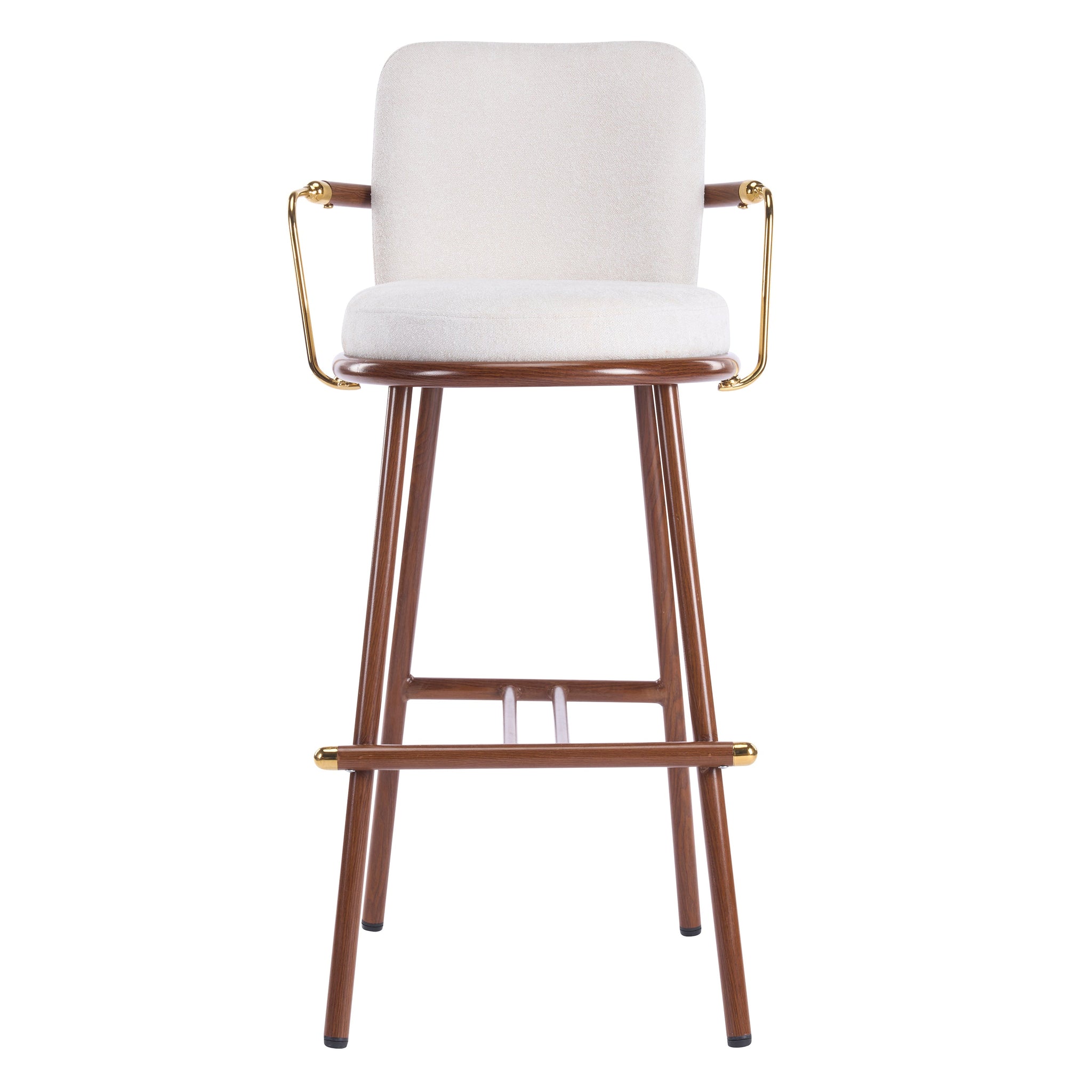 Chaya Indoor Upholstered Bar Stool with Metal Frame by HouseOfZazla
