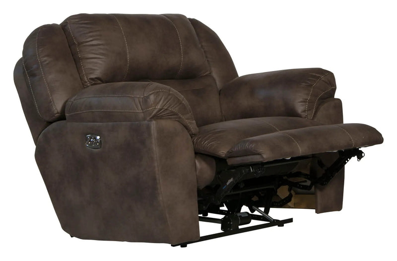 Ferrington - Power Lay Flat Recliner with Power Adjustable Headrest & Lumbar by Unique Piece Furniture