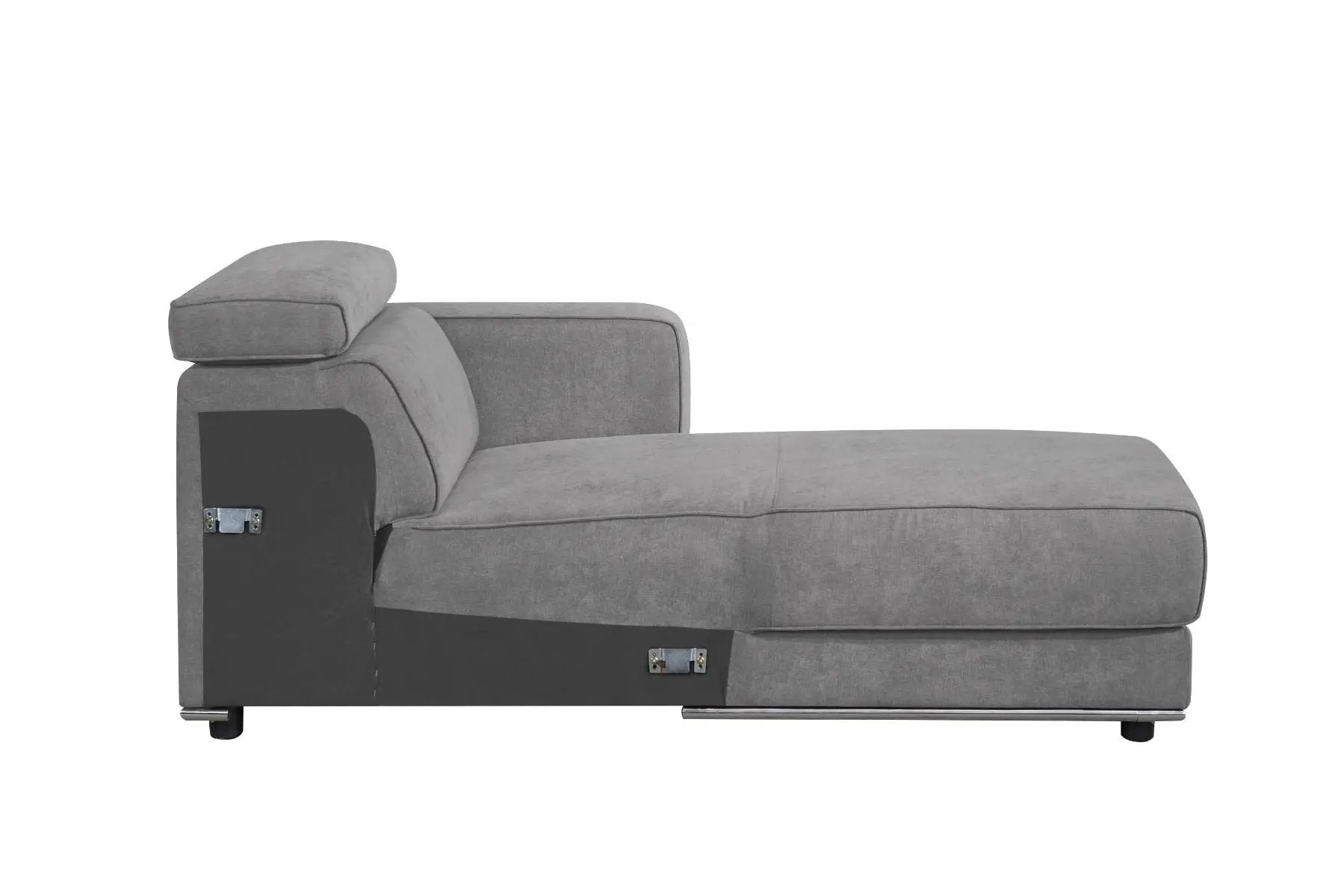 Alwin - Modular Rf Chaise - Dark Gray Fabric by Unique Piece Furniture