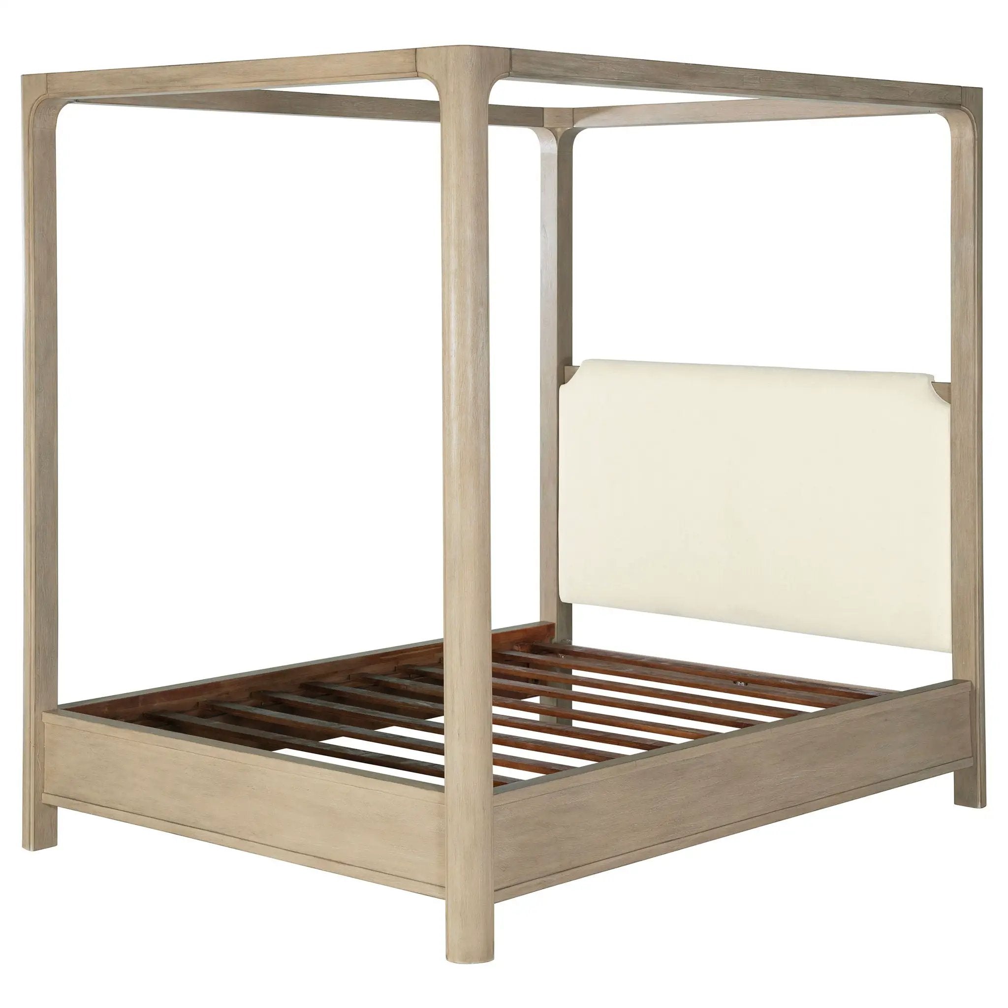 Solano 85-inch California King Canopy Bed Weathered Mango by Unique Piece Furniture