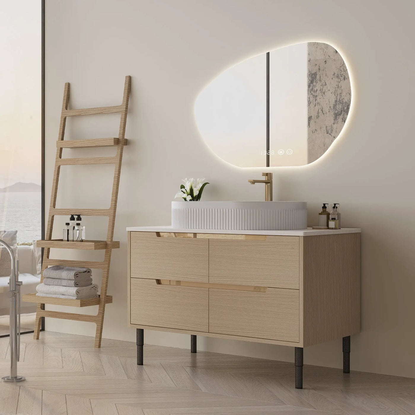 36 Inch Bathroom Vanity with Ceramic Sink by HouseOfZazla