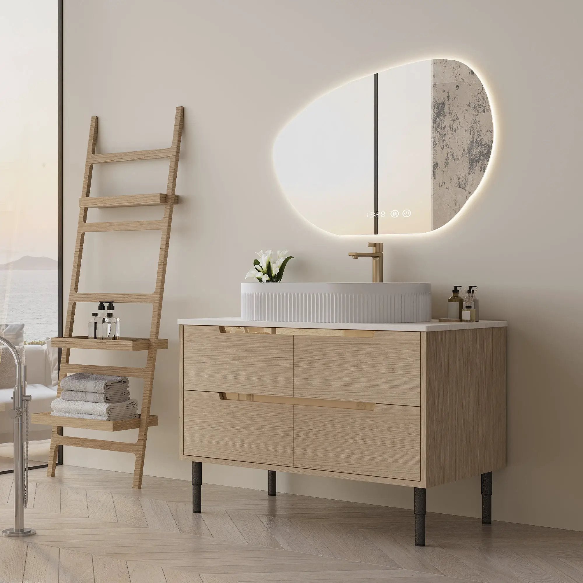 36 Inch Bathroom Vanity with Ceramic Sink by HouseOfZazla