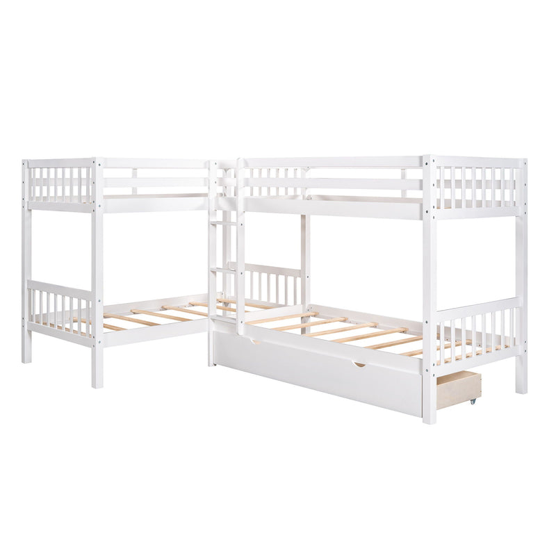 L Shaped Bunk Bed With Drawers by HouseOfZazla