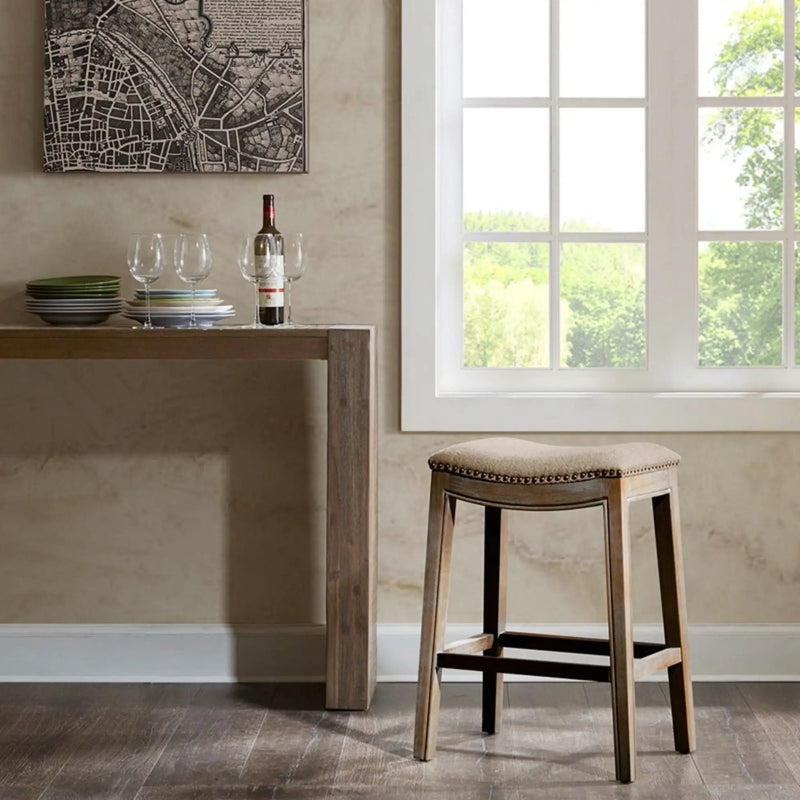 Saddle Counter Stool With High Density Foam by Unique Piece Furniture