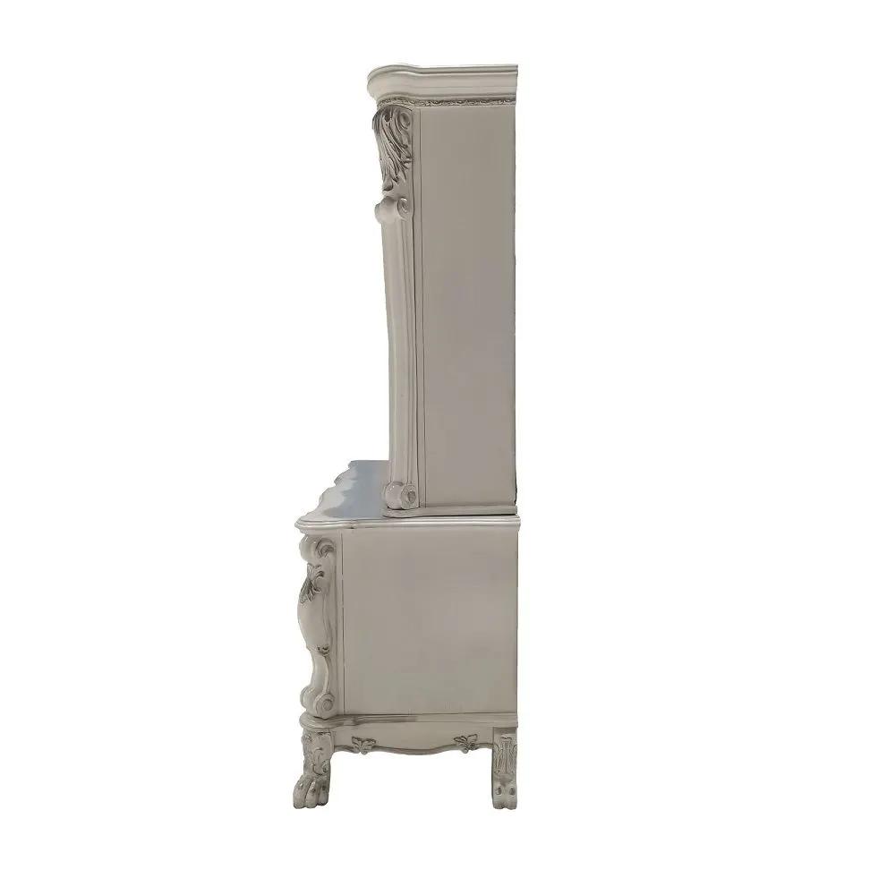 Dresden - Computer Desk & Hutch - Bone White by Unique Piece Furniture