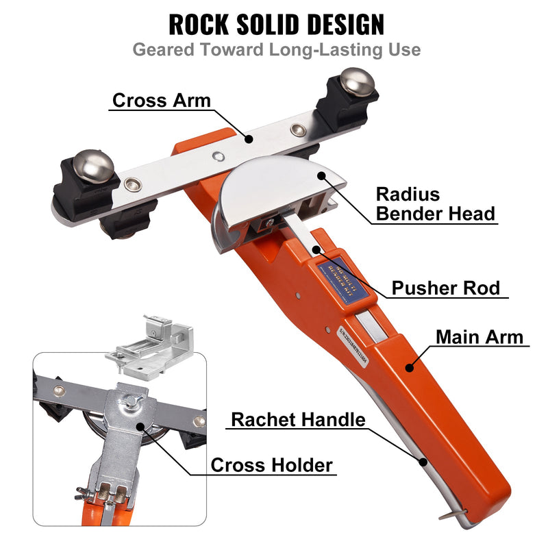 Pipe Tube Bender, 1/4"-7/8" O.D. Ratcheting Tubing Bender by HouseOfZazla
