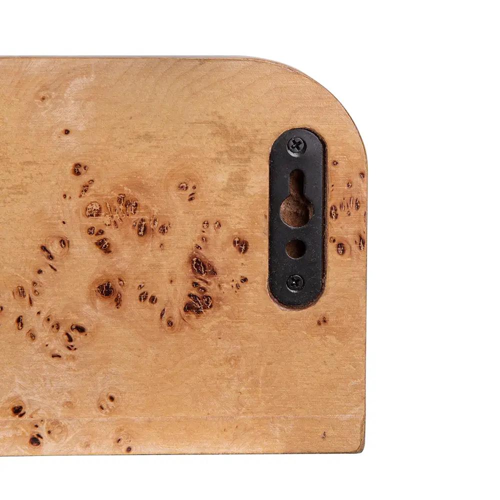 Burl Wood Floating Wall Shelf by HouseOfZazla