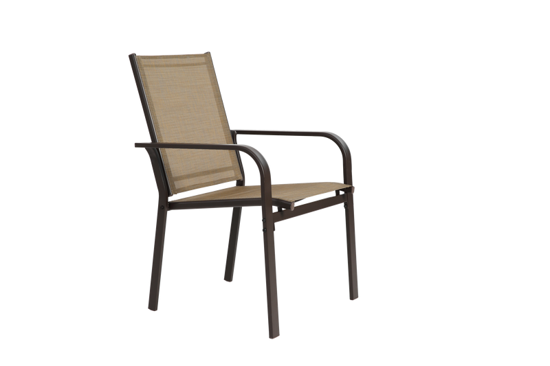7 Pieces Patio Dining Set with Rectangular Table and 6 Textilene Chairs by HouseOfZazla