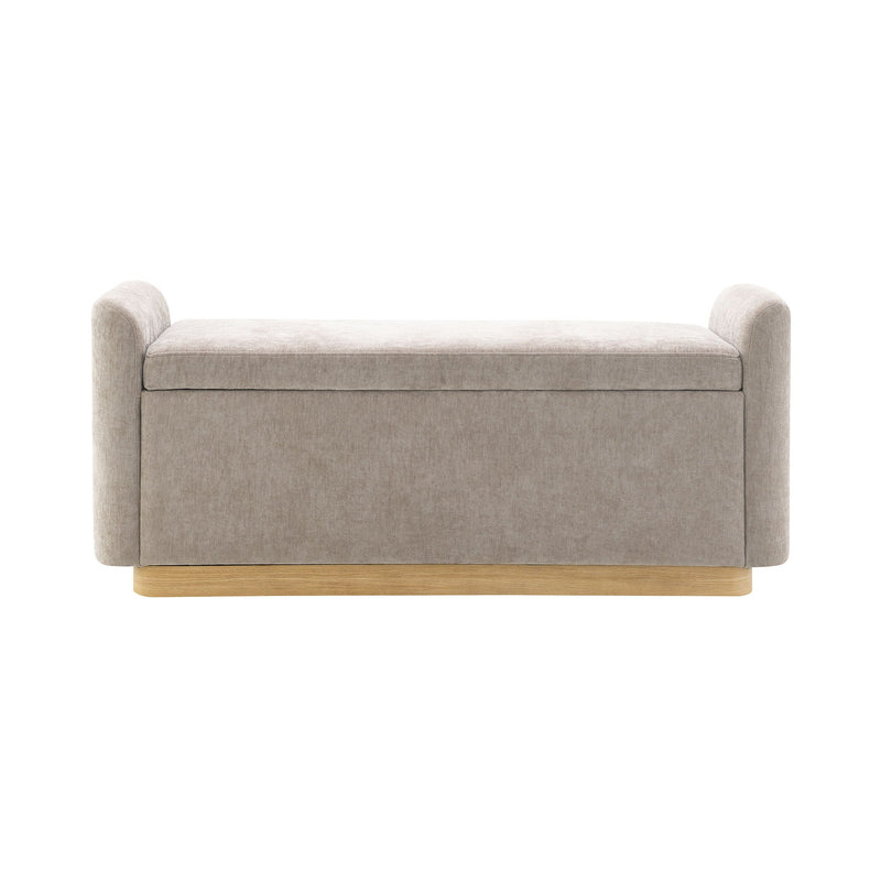 Upholstered Storage Bench With Safety Hinge by HouseOfZazla