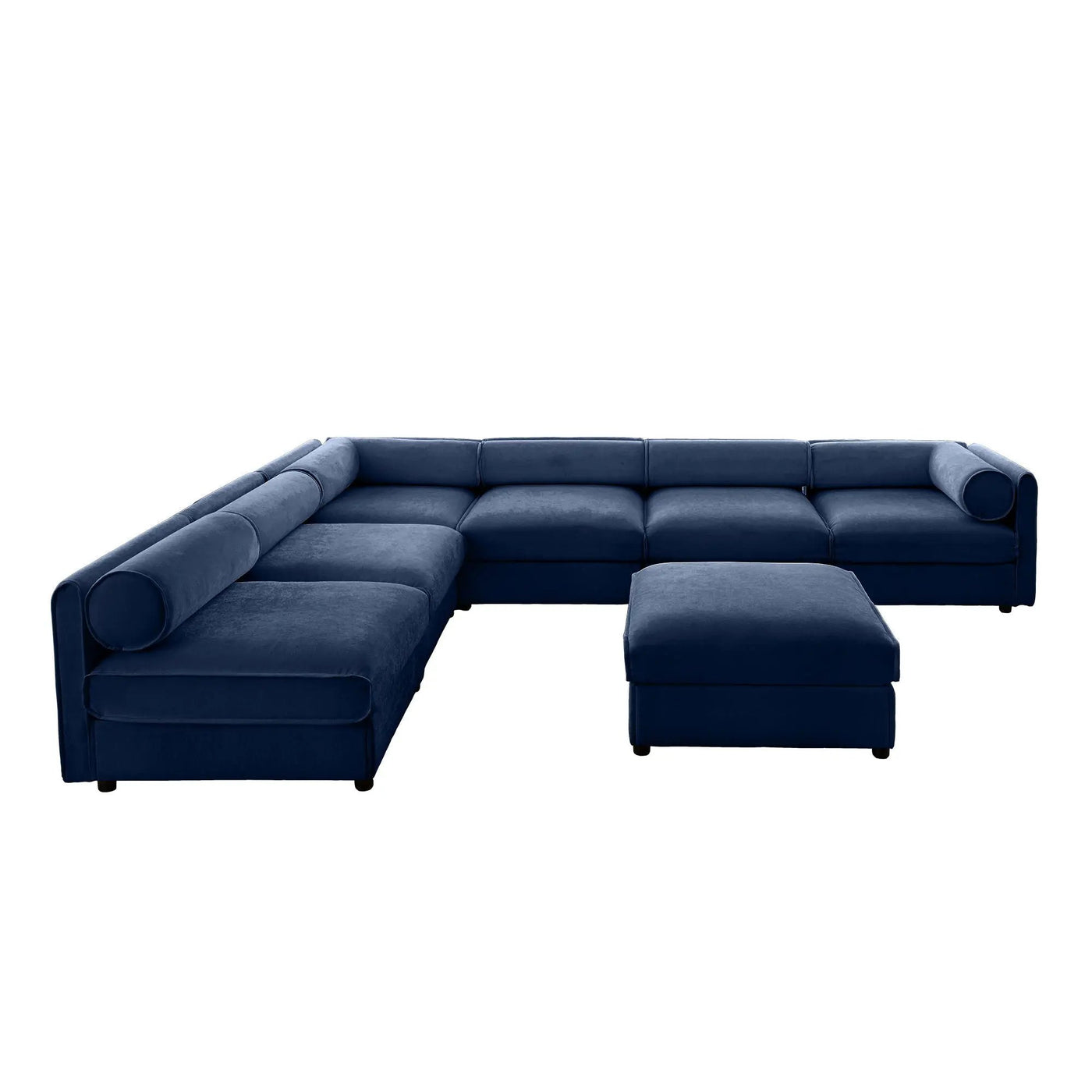 Modern Modular Sectional Sofa With Storag, Contemporary Cylindrical Design by Unique Piece Furniture
