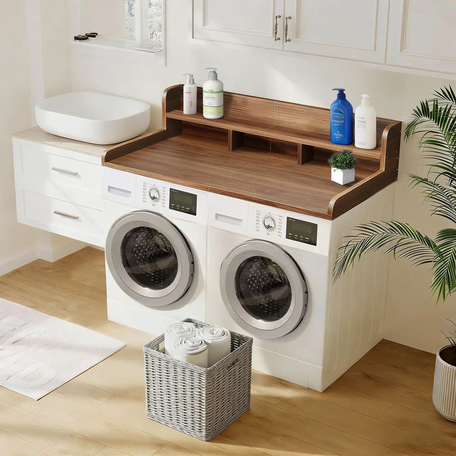 Washer Dryer Countertop with Non-Slip Pads by HouseOfZazla