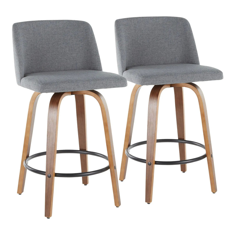 Toriano - Mid Century Modern, Counter Stool (Set of 2) by Unique Piece Furniture