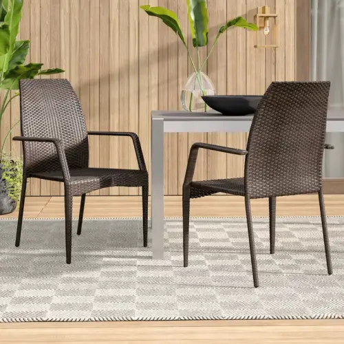 Outdoor Wicker Chairs, 54020 KD MP2, 2 Chairs/Set by HouseOfZazla