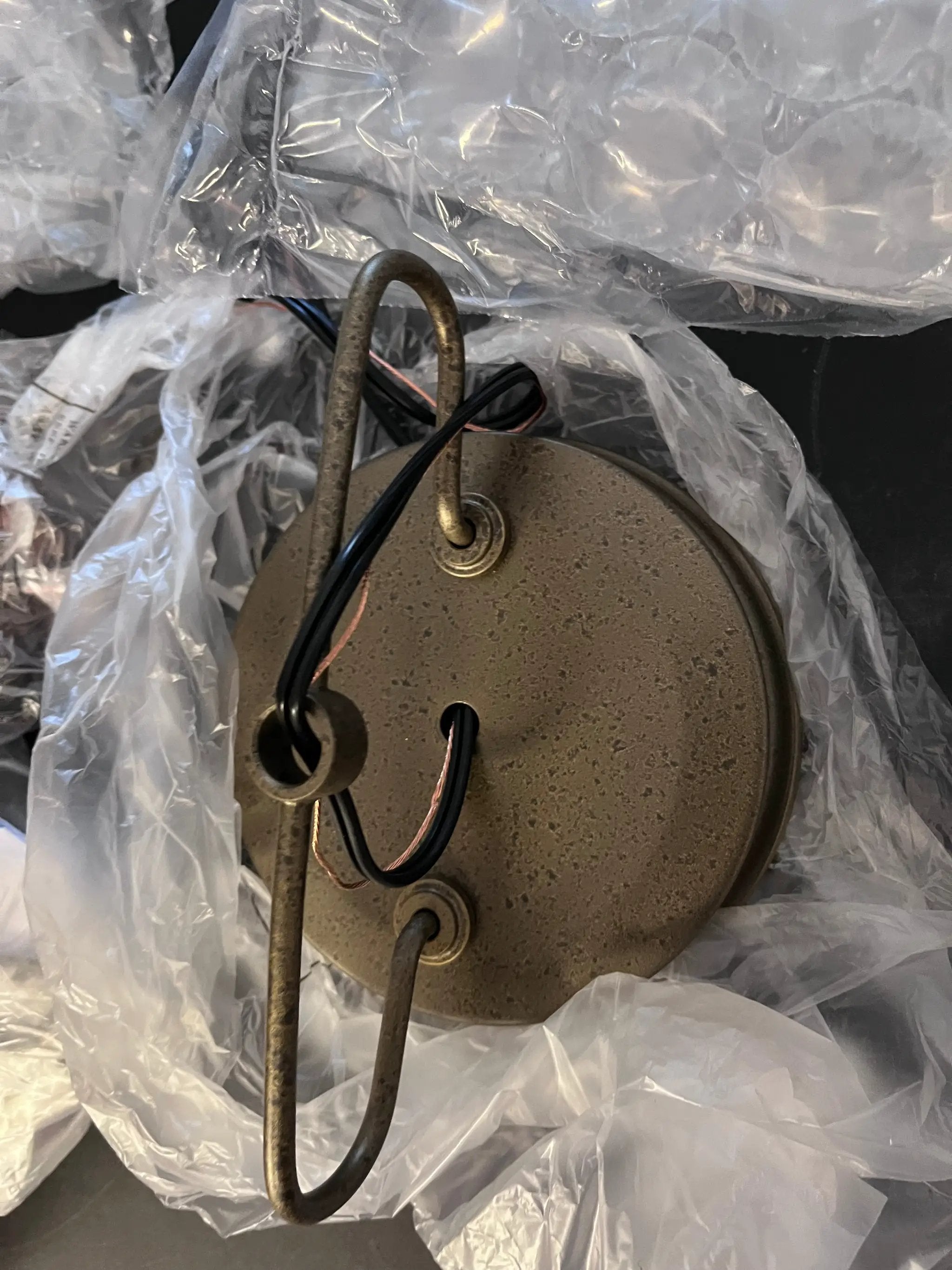 Open Box KICHLER Opal 2-Light Character Bronze Vintage Globe Kitchen Pendant Hanging Light with Opal Glass by Selzalot