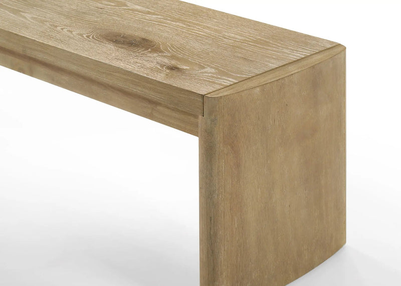 Magnus - Wide Dining Bench - Wooden Oak by Unique Piece Furniture