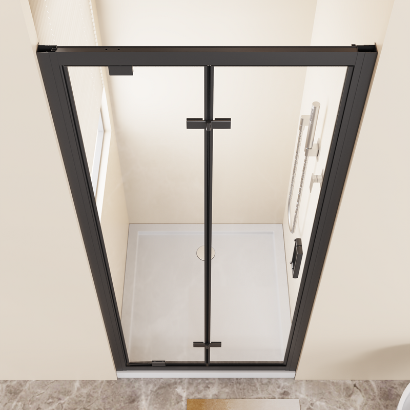Framed Bi-fold Pivot Shower Door 32"x72" by HouseOfZazla