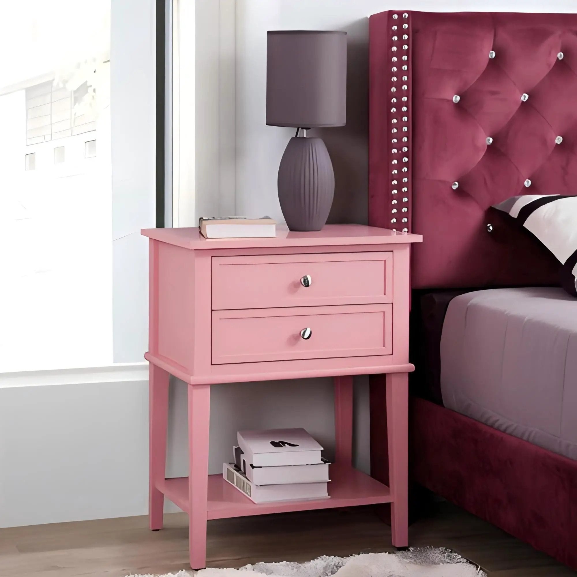 Vibrant Contemporary Nightstand by Unique Piece Furniture