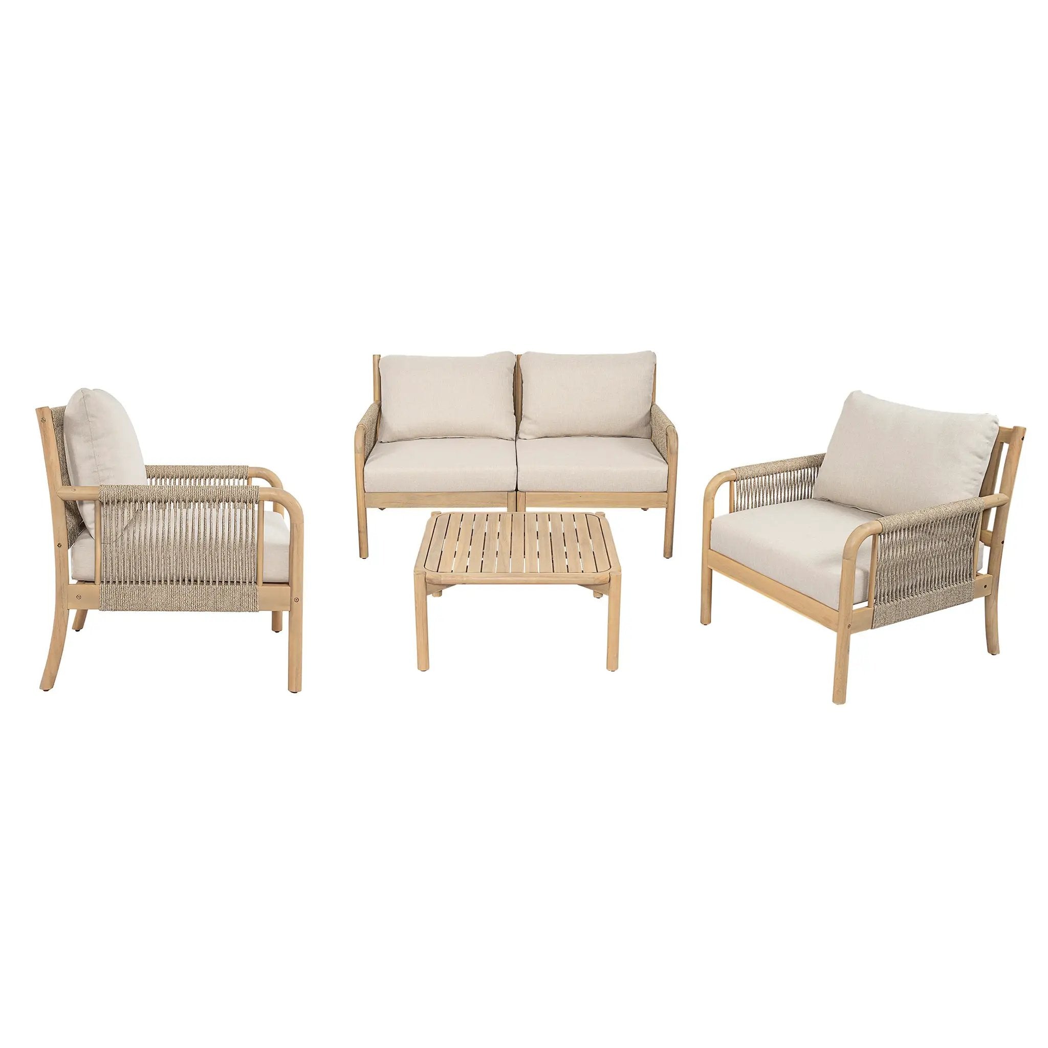 Casper Outdoor 5-Pieces Chat Set by HouseOfZazla