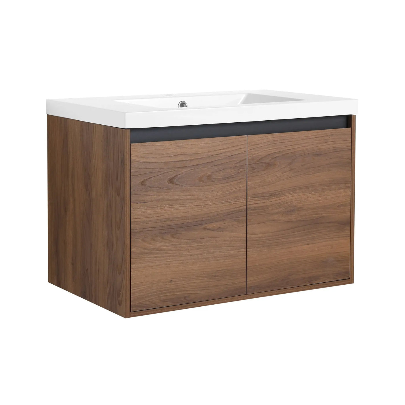 Bathroom Vanity Set With Resin Countertop Sink And 2 Doors, Engineered Wood by HouseOfZazla