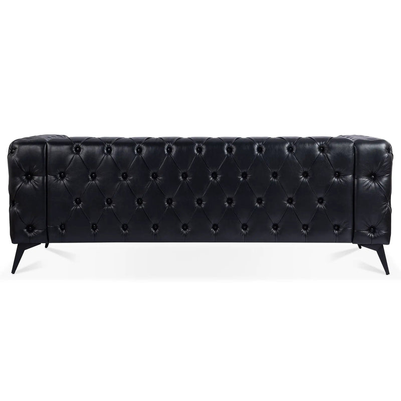 Square Arm Removable Cushion 3 Seater Sofa by HouseOfZazla