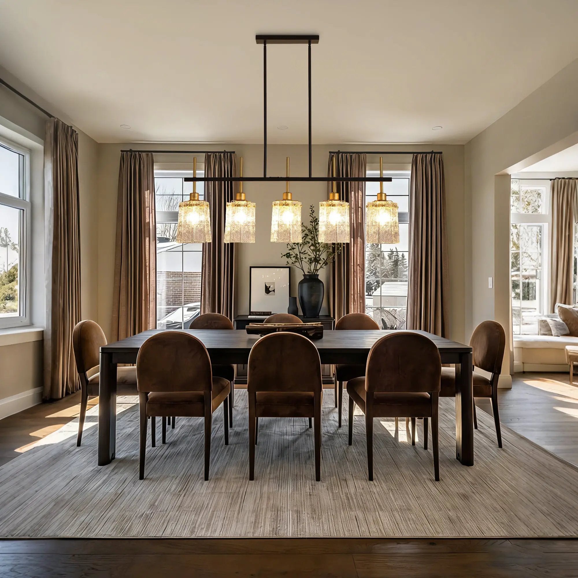 Modern Farmhouse 5-Light Dining Room Chandelier by HouseOfZazla
