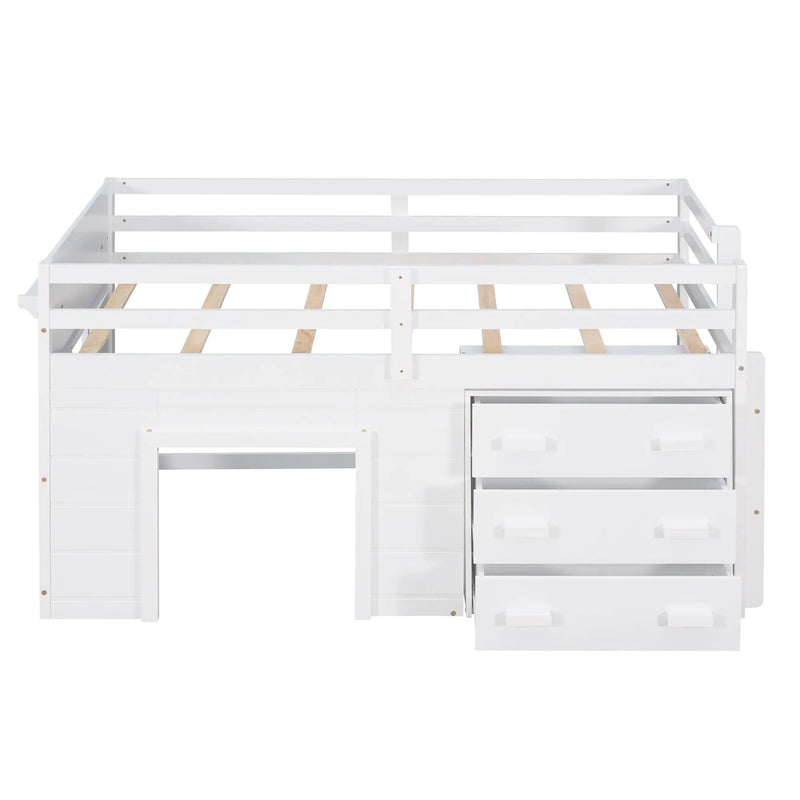 Loft Bed With Cabinet And Shelf by Unique Piece Furniture