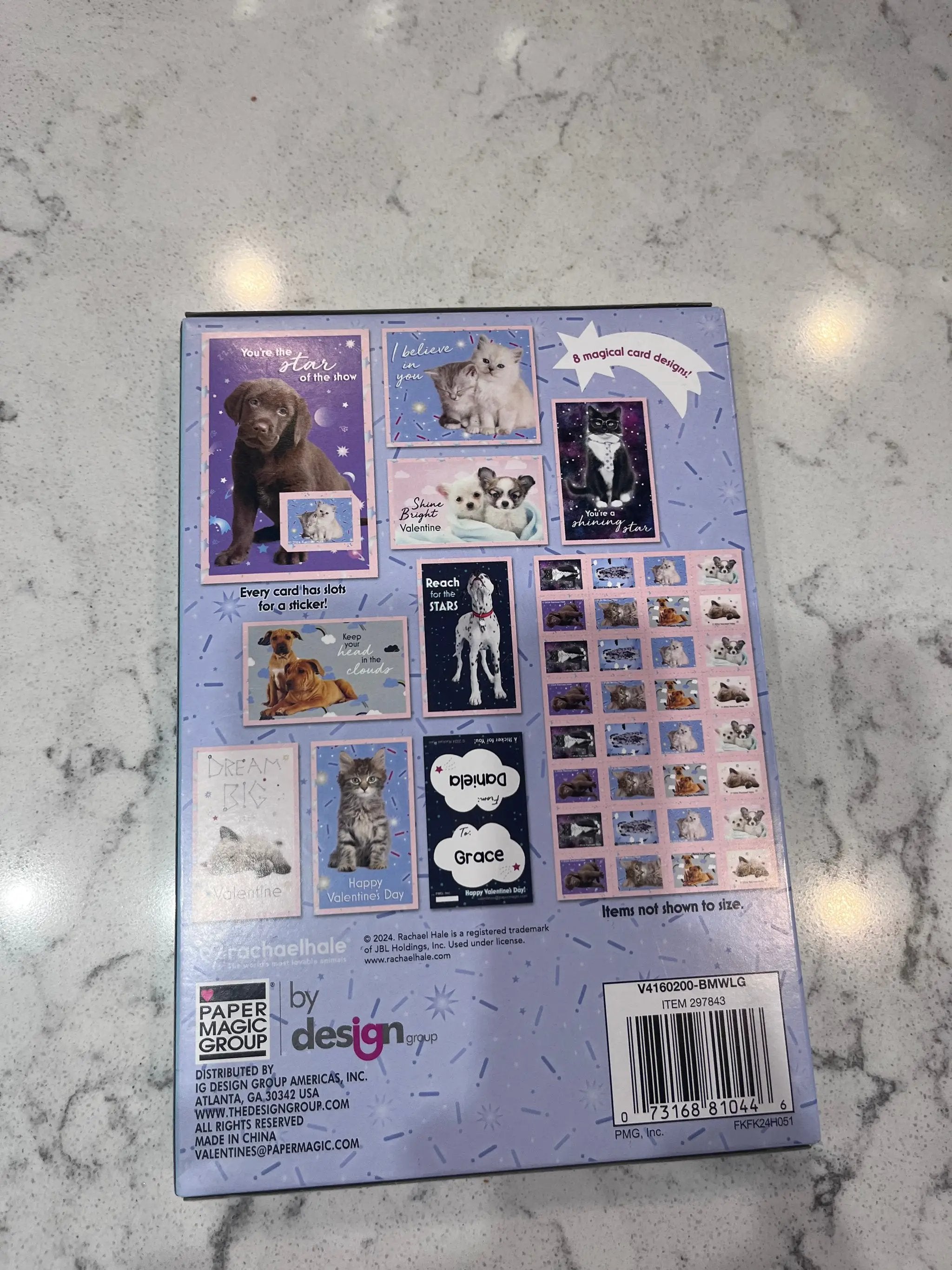 Brand New Rachaelhale 32 Valentines Day Cards With 32 Stickers + 48 Heart Seals - 3+ by Selzalot