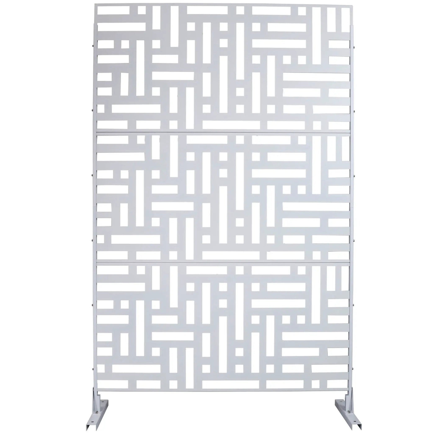 Decorative Freestanding Metal Privacy Screen For Indoor & Outdoor Use by Unique Piece Furniture