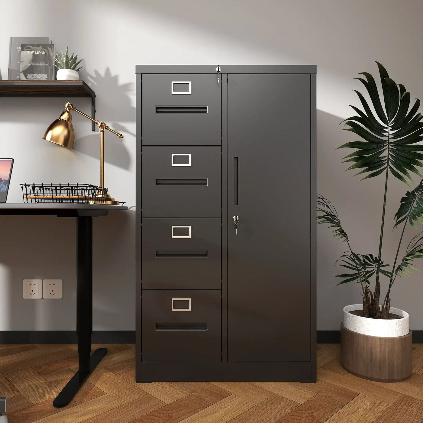Storage Vertical Filing Cabinet With Lock by HouseOfZazla