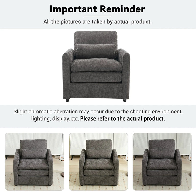 Cozy Upholstered Cushion Armchair For Living Room by HouseOfZazla