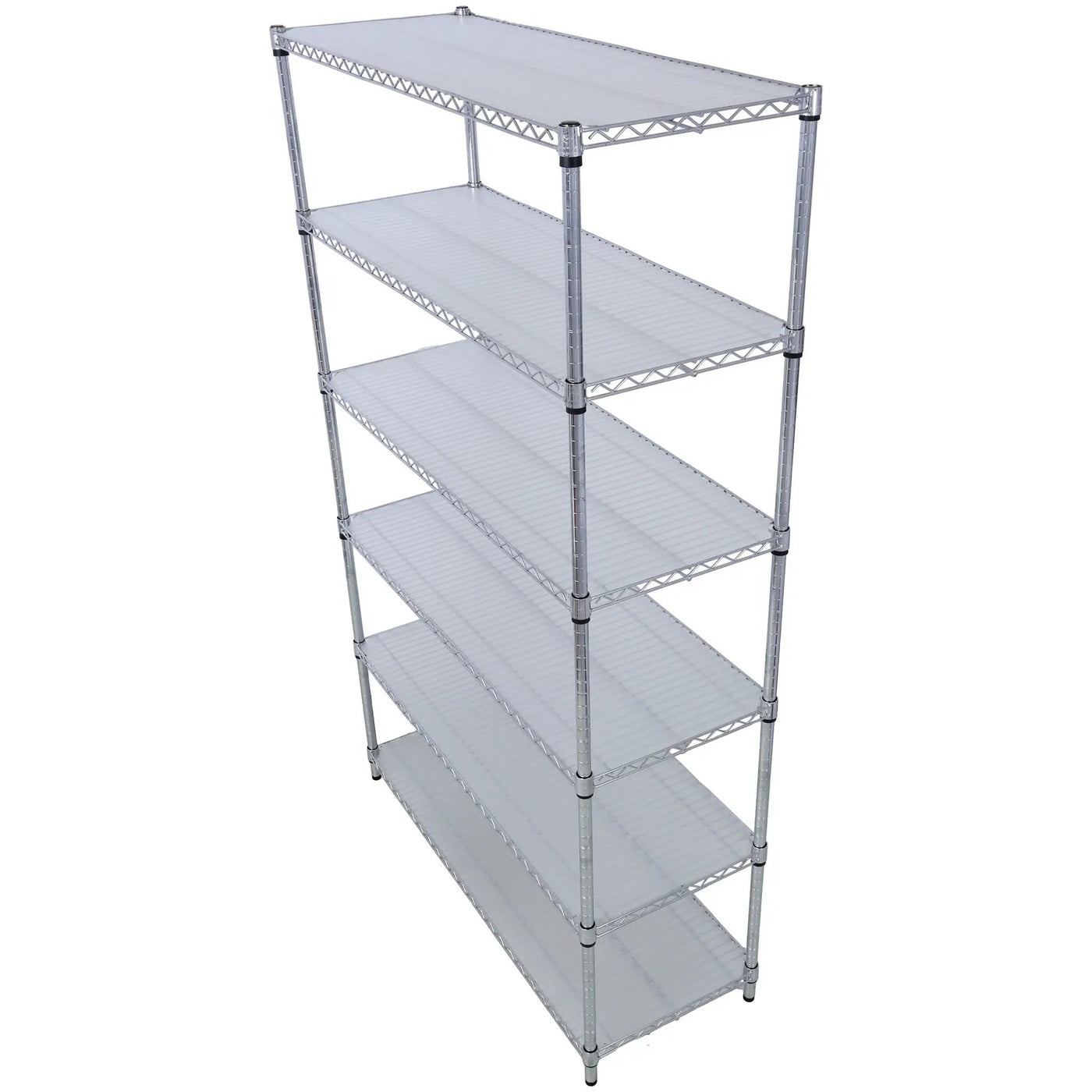 6 Tier 6000Lbs Capacity Nsf Metal Shelf Wire Shelving Unit, Heavy Duty Adjustable Storage Rack With Wheels & Shelf Liners For Commercial Grade Utility Steel Storage Rack by HouseOfZazla