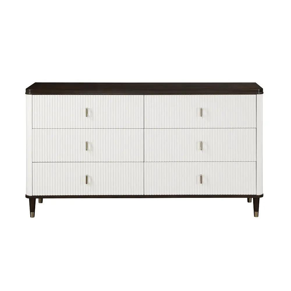 Carena - Dresser With Jewelry Tray - White & Brown by Unique Piece Furniture