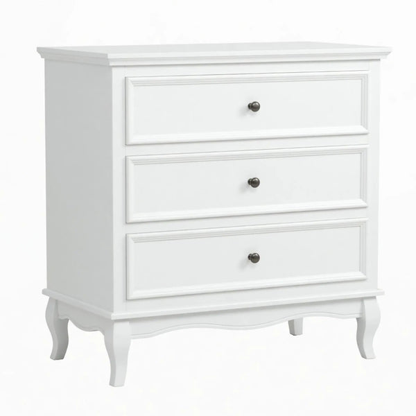3 Drawer Dresser - White