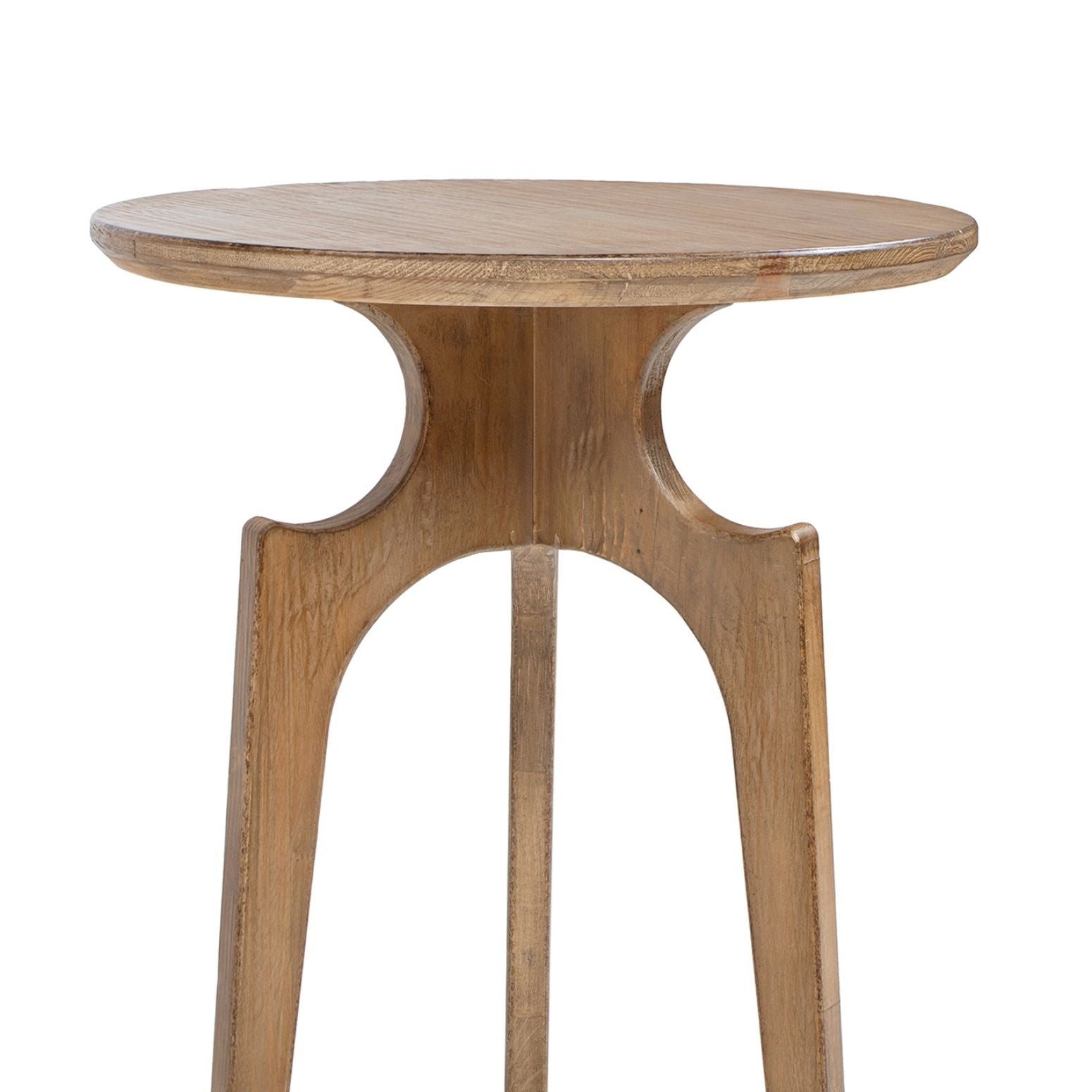 Carmel - Round Side Table - Antique Brown by HouseOfZazla
