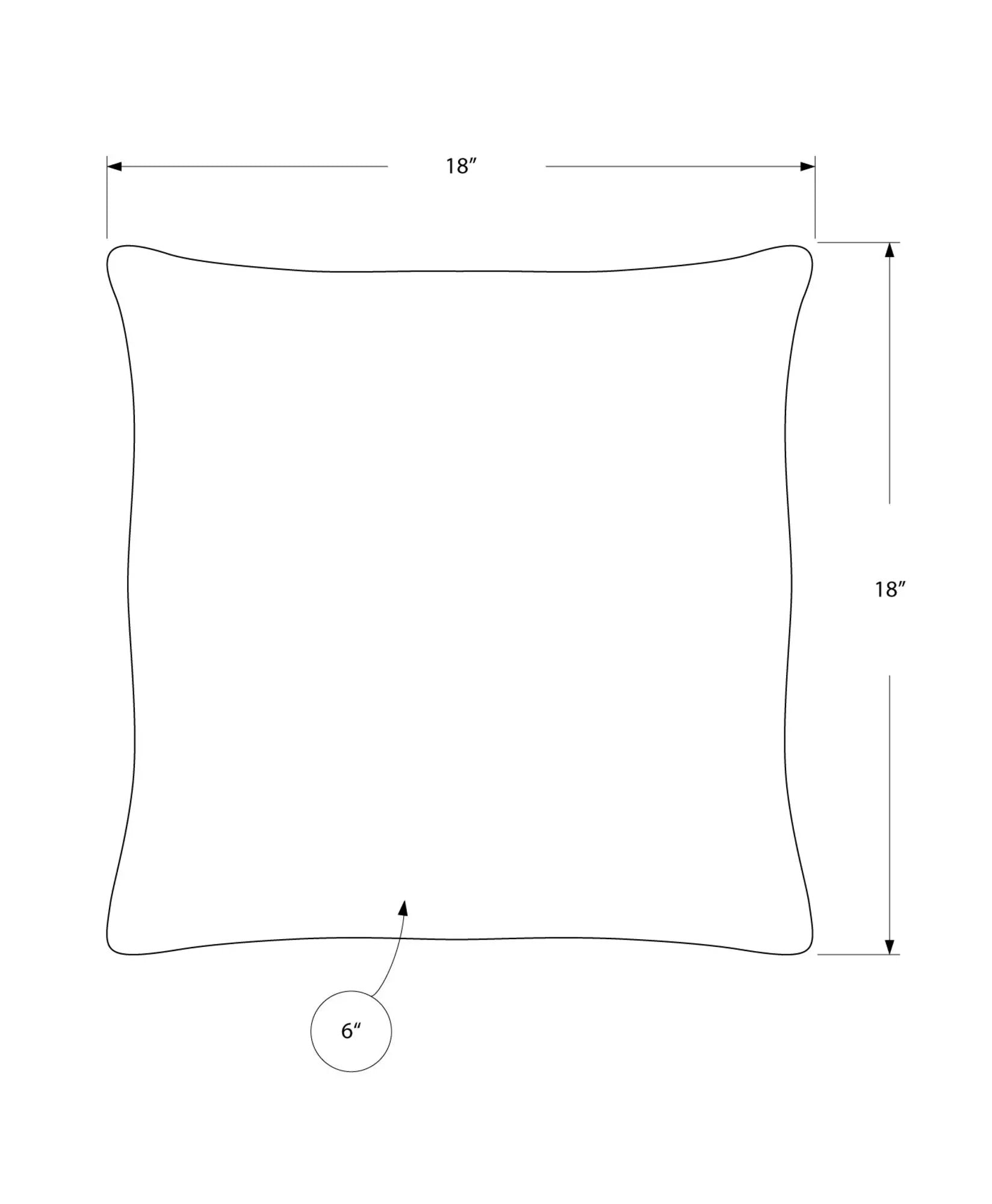 Pillows, Square, Insert Included, Decorative Throw, Hypoallergenic, Modern by Unique Piece Furniture