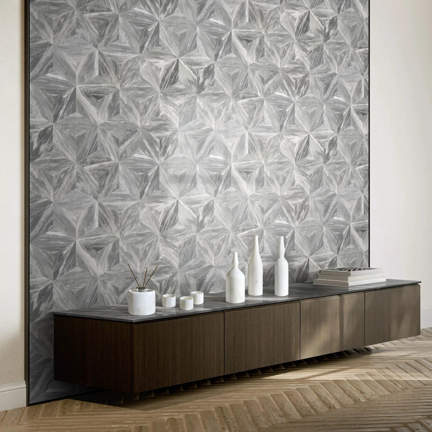 7 Pieces Luxury Natural Marble Living Room Accessories Set by HouseOfZazla