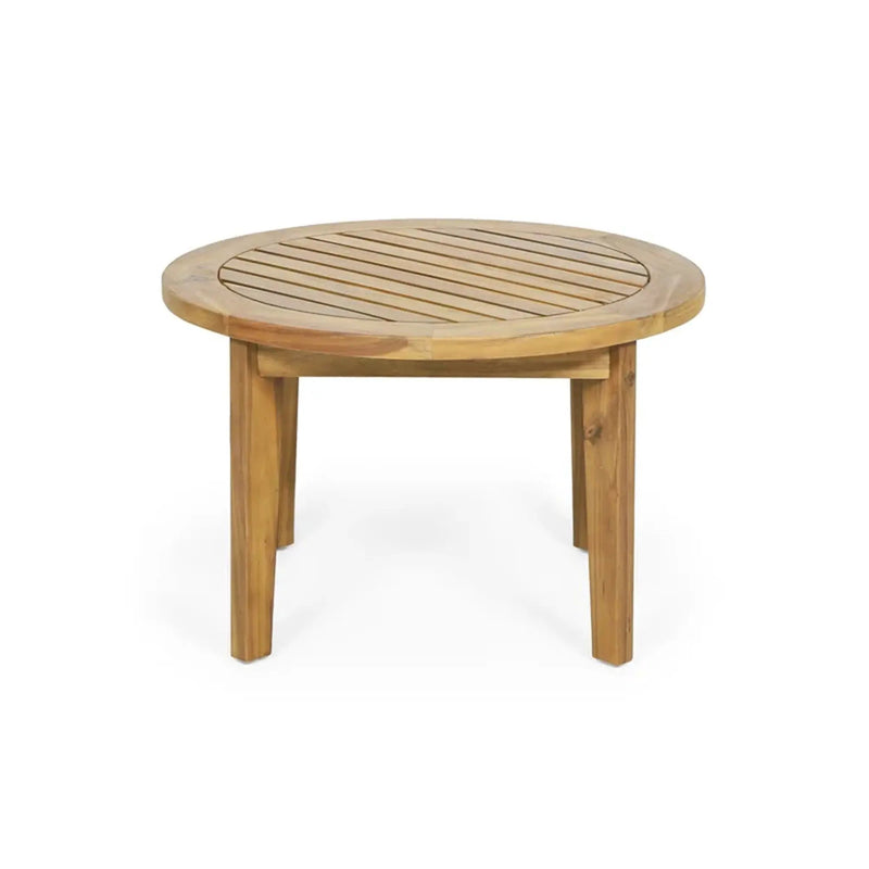 Patio Furniture Set, Outdoor Acacia Wood Patio Club Chair With Table by HouseOfZazla