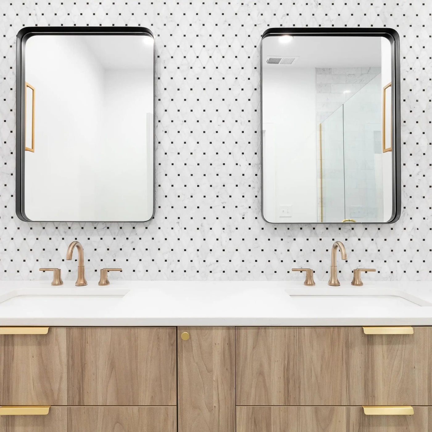Wall Mirror Rectangular Mirror Metal Framed Mirror Vanity Mirror Dressing Mirror, For Bathroom, Living Room, Bedroom by Unique Piece Furniture
