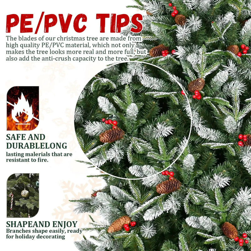 8Ft Christmas Tree with 2850 Tips by HouseOfZazla