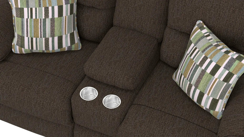 Lenny - Power Lay Flat Reclining Console Loveseat by Unique Piece Furniture