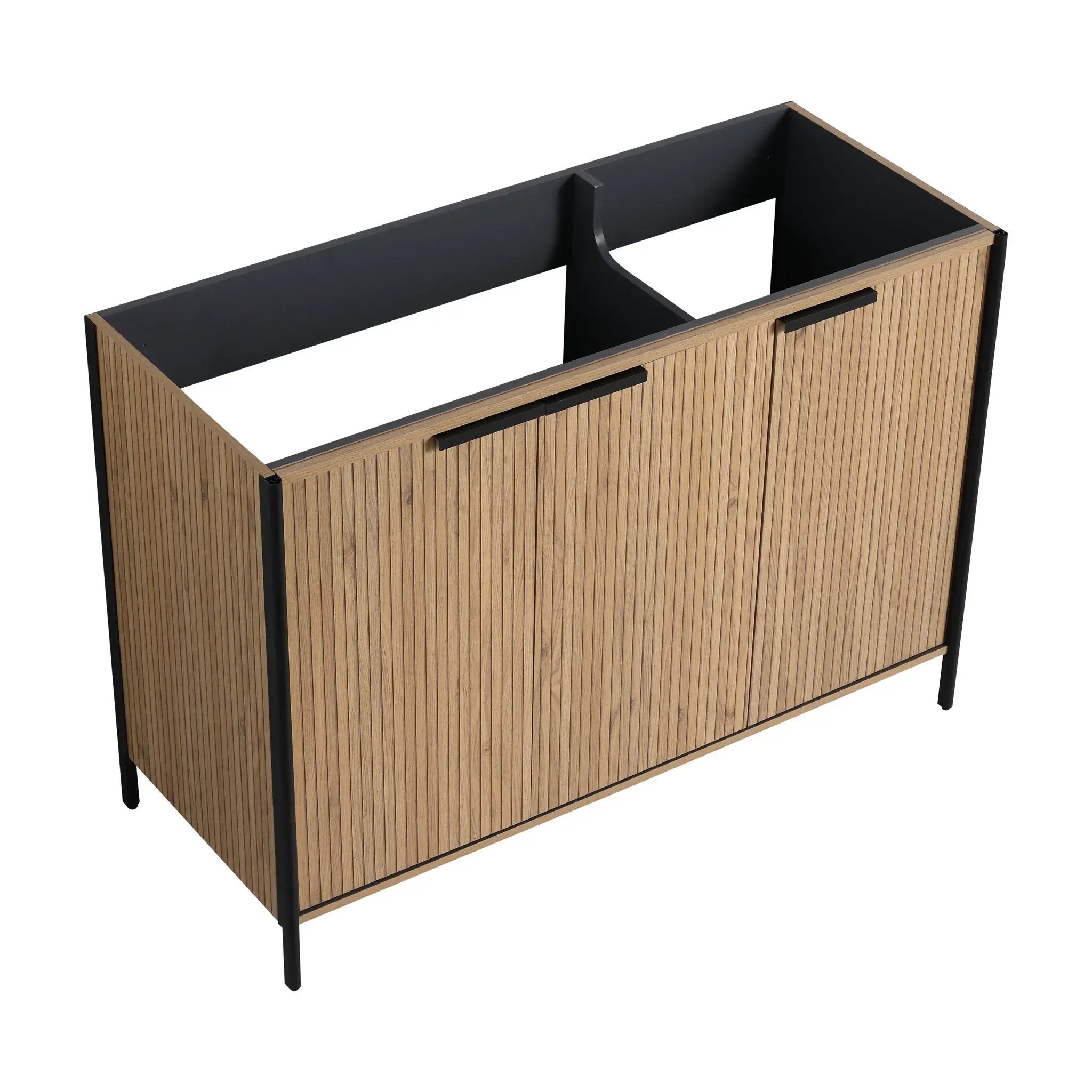 Contemporary Freestanding Bathroom Vanity With Adjustable Shelves by Unique Piece Furniture